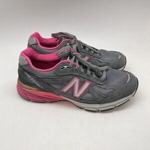 New Balance Sneakers Womens 10 B 990 V4 W990GP4 Gray Casual Athletic Gym Shoes